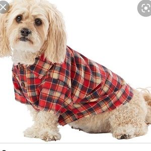 Top Paw Red Plaid Woven Dog Shirt